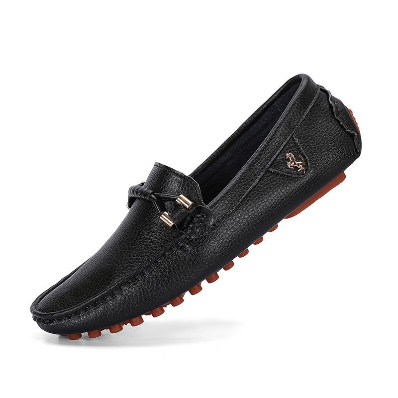 Genuine Leather Loafers for Men, Comfort Suede Casual Slip-on Moccasins