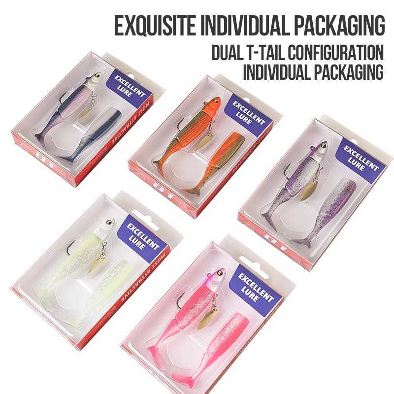 TAIYU Hot Sa 20g Jig Ttail Silicone Soft Lure Wobbr Metal Spinner Spoon Bait For Pike Trout Bass Fishing W250926