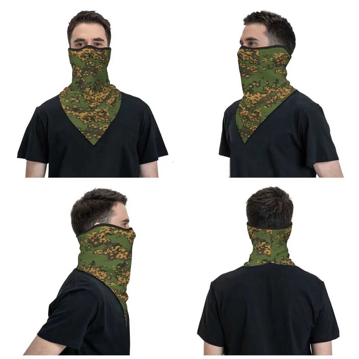 Russian Woodland Camouflage Bandana Neck Gaiter for Ski Running Men Women Camo Face Mask Wrap Scarf Z250926