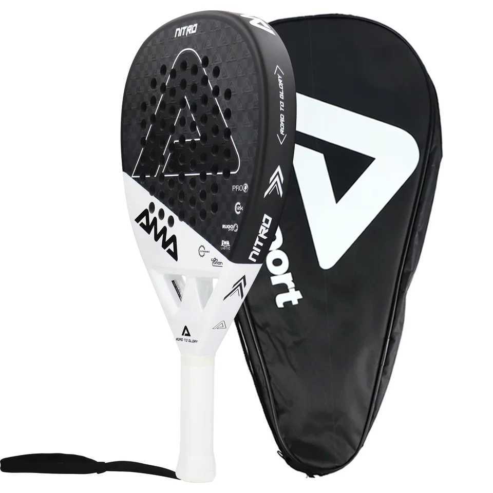 AMASPORT P4312K Padel Tennis Racquets With Cover AntiVibration System 3D Finish Surface Sports Equipment for Racquet Sports J250926