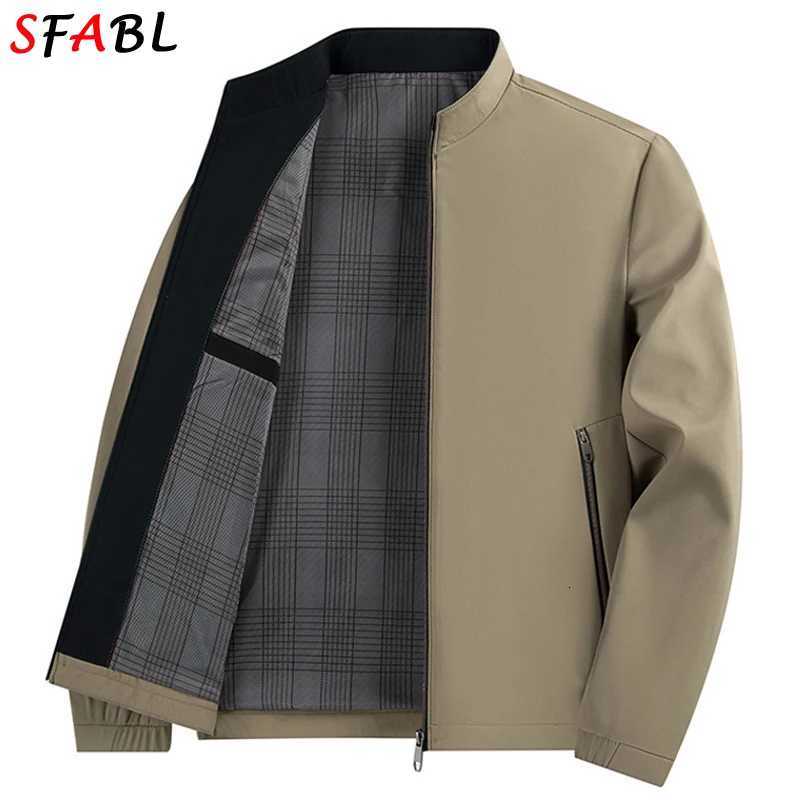 Solid Color Jacket Men Casual Jacket Spring Autumn Mens Jackets Slim Fit Luxury Full Zip Up Coats Male Outerwear Zipper Pockets W250926