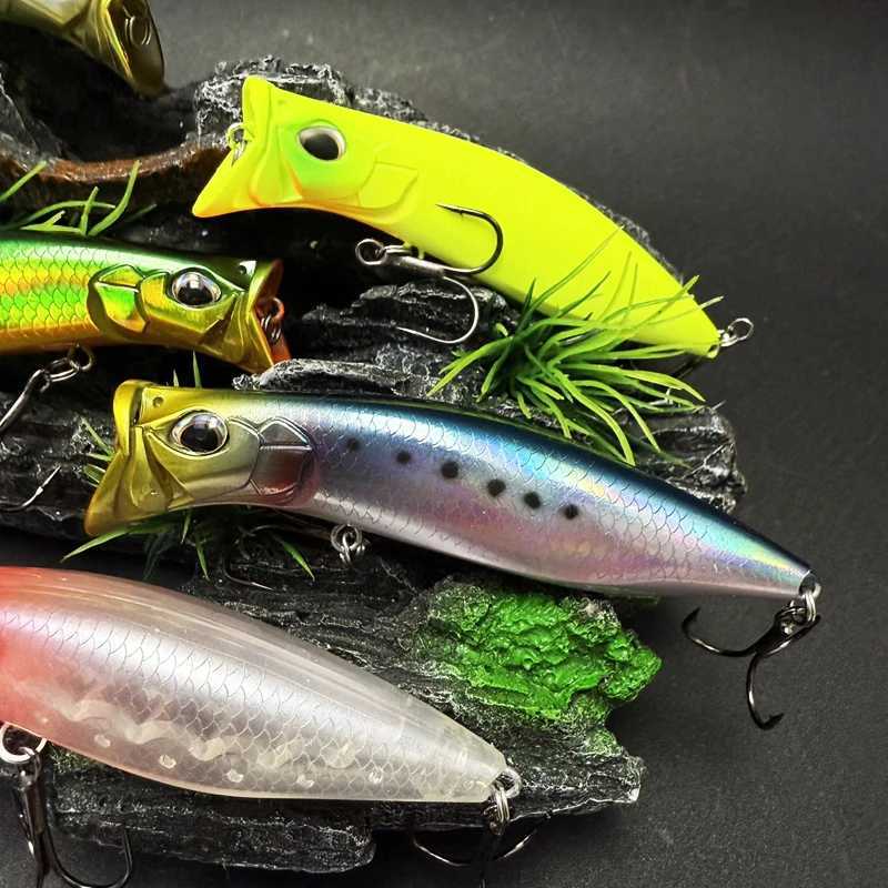 126g 80mm Topwater Poppers Cup Mouth Surface Artificial Hard Bait Seabass Pike Isca Pesca Wobbrs Accories W250926