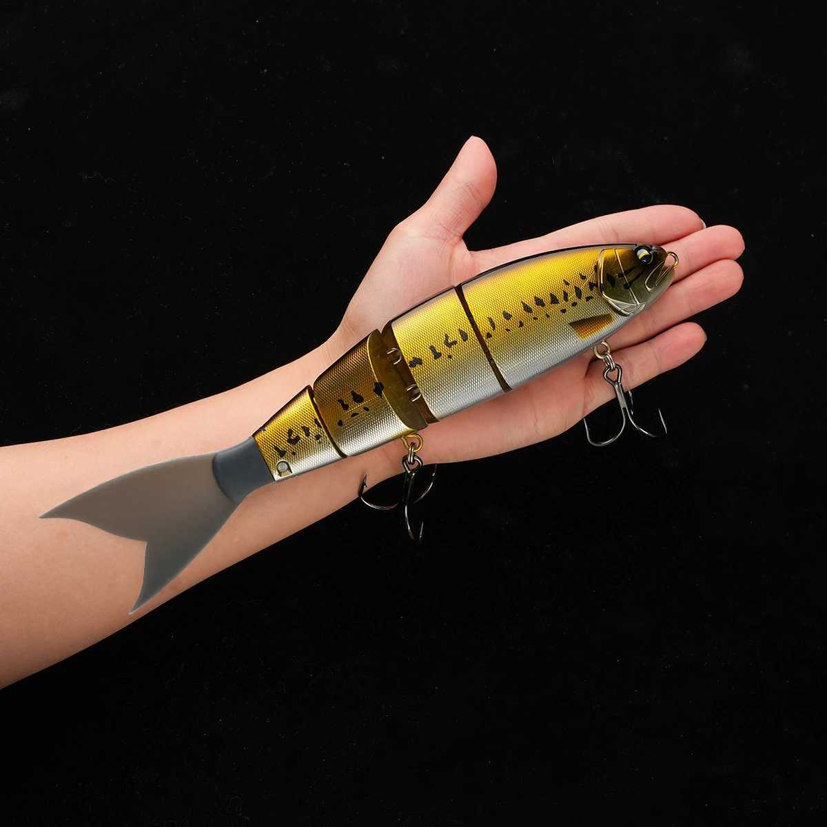 Johncoo 4 sections Swimming Fishing lure Jointed Fishing Lure Predators Bait 25cm 105g Floating lure Wobbrs W250926