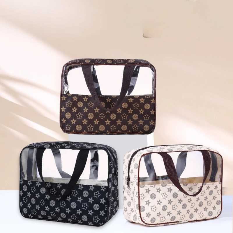 Luxury Multifunctional Waterproof Handbag with Multiple Compartments Ideal Traveling Companion for Female Groomers & Skincare Enthusiasts