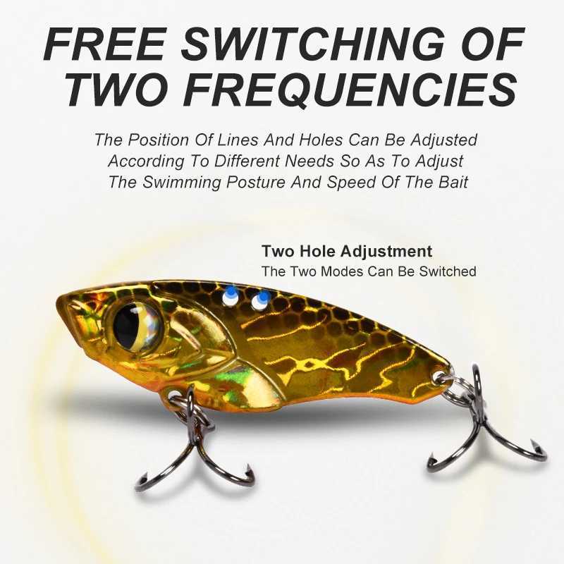 TEASER J103 5g 7g 10g 14g Micro Metal VIB Spoon Fishing Lure Sinking Artificial Hard Small Fishing Vibration Bait With Hooks W250926
