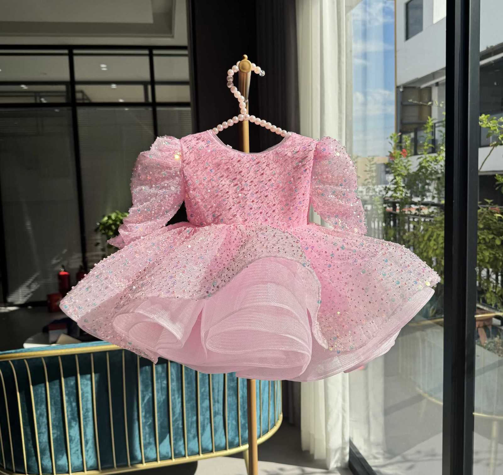 Flower Girl Dress Up Baby Girl Beauty Pageant Dress Butterfly Sequin Princess Dress Preschool Girl Special Occasion 06yearold Z250926