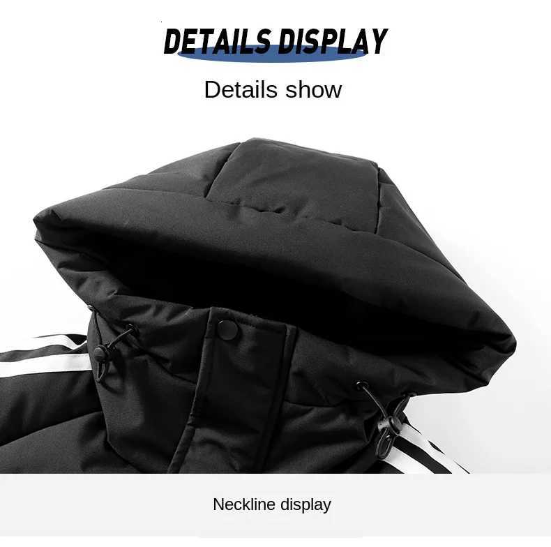 Men Down Jacket Autumn Winter New Solid Color Simple Windproof Breathable Outdoor Camping Hooded Windbreaker Men padded Clothing W250926