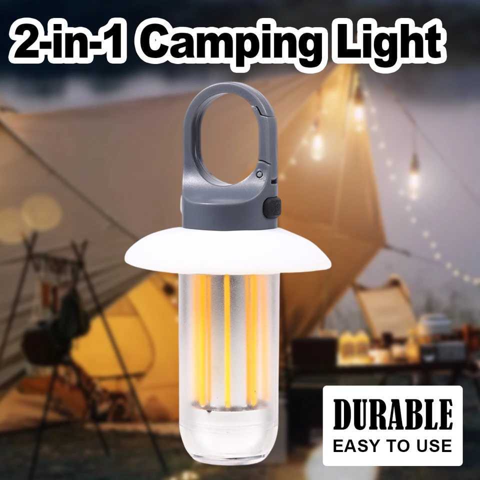Usb Rechargeable Led Camping Light Waterproof Outdoor Post Lantern Garden Floor Fence Household Column Lamp Work Multifunctional C250925