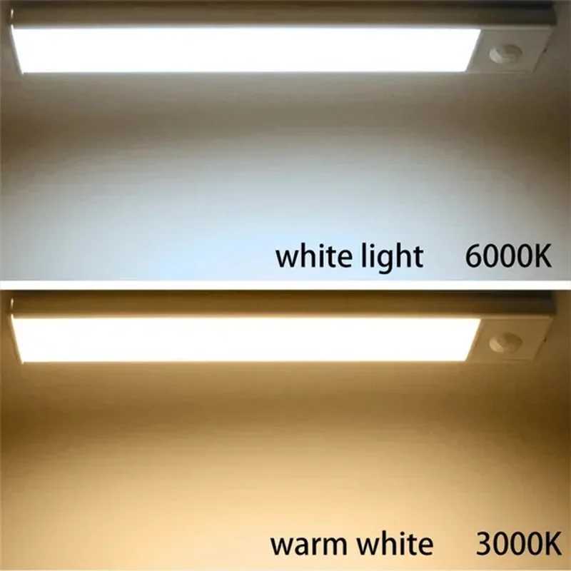 Under Cupboard Kitchen Lights Cabinet Light Motion Sensor Indoor Rechargeable Strip Wardrobe Lighting Battery Operated Magnetic C250925