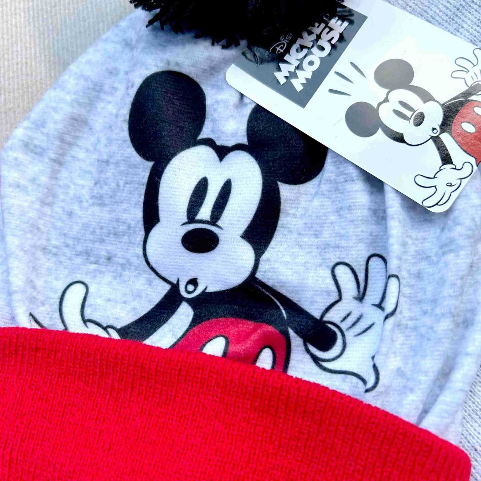 Disney 3pcsset 48Years Childrens Hat Minnie Mickey Boys Cartoon hats scarf gloves hat knitted sets girl cap H250926