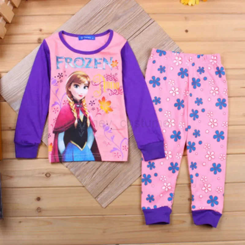 Disney Children Pajamas Sets Boys Cartoon Cars Spiderman Frozen Anna Elsa Nightwear Girls Family Kids Clothes Sleepwear Baby Pyjamas H250926