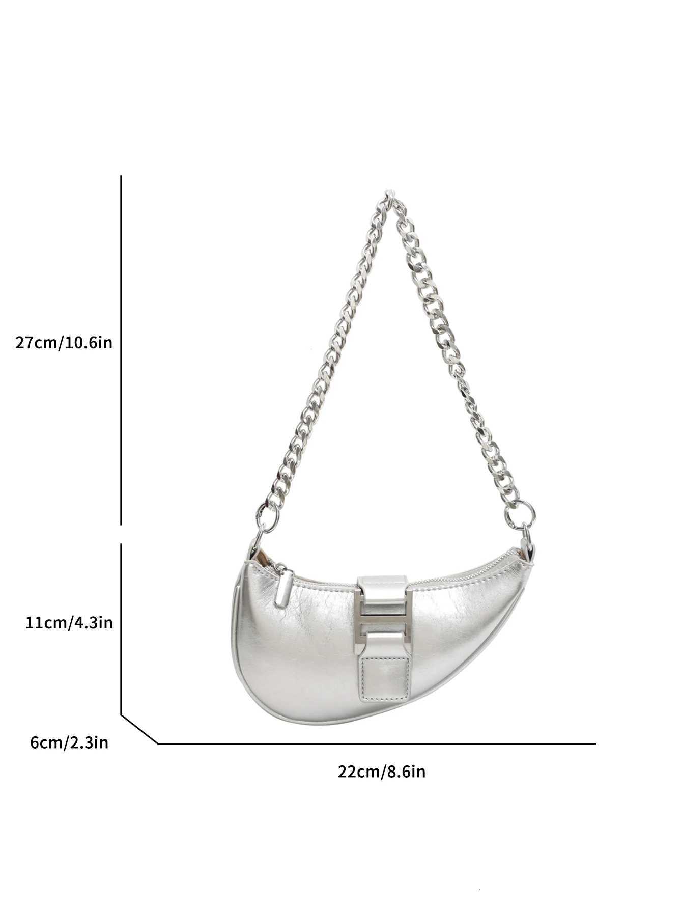 European and American Personalized Crescent Dumpling Bag Womens Bag Chain Single Shoulder Crossbody Bag Z250926