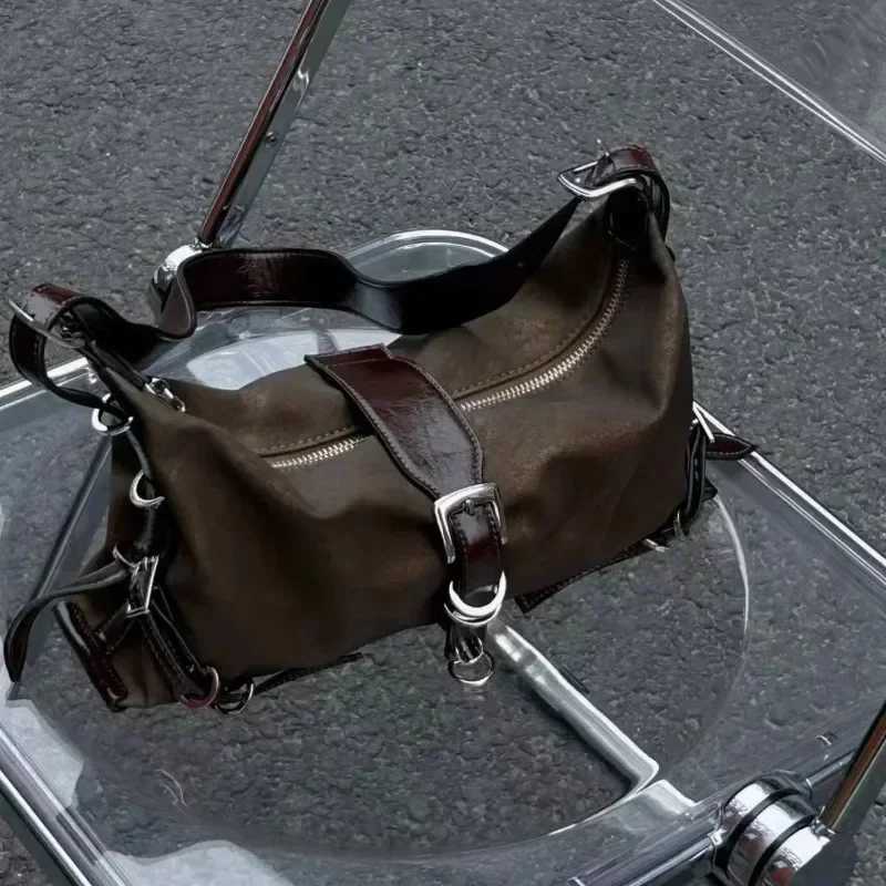 Vintage Korean All Match Streetwear Handbags Fashion Grunge Casual Shoulder Bags Y2k Aesthetic Ins Simple Crossbody Bags Trendy Z250926