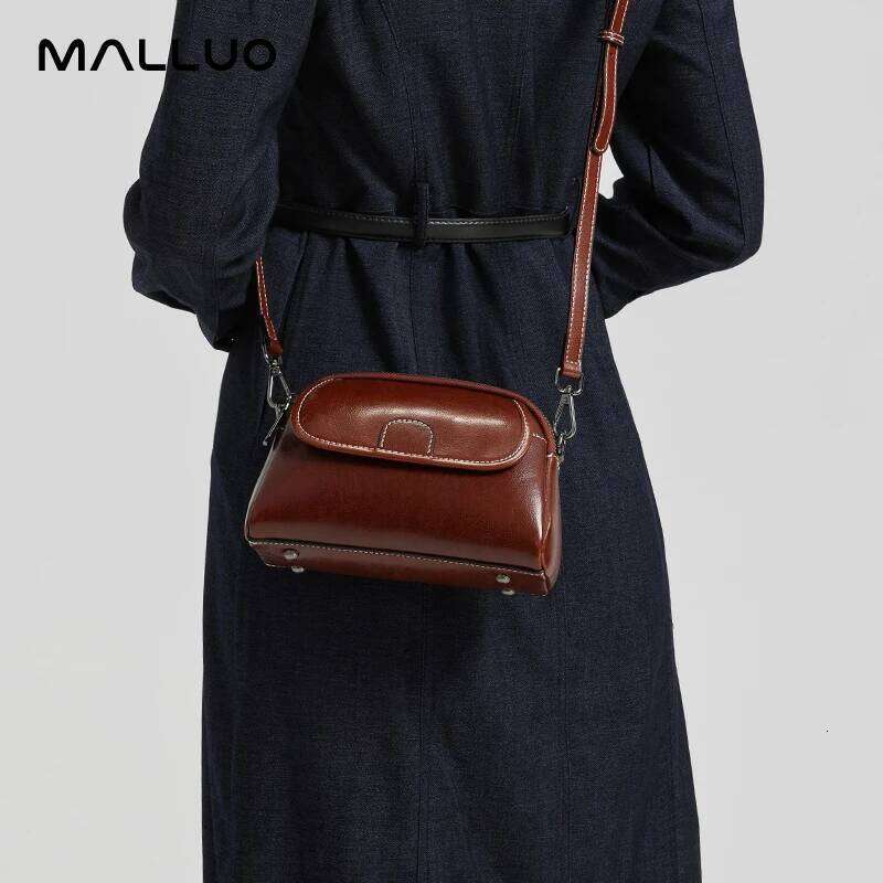 Female Fashionable Versatile Shoulder Shell Handbags Women's Cow Genuine Leather Crossbody Small Bags Ladies Casual Phone Bag Suotong2509