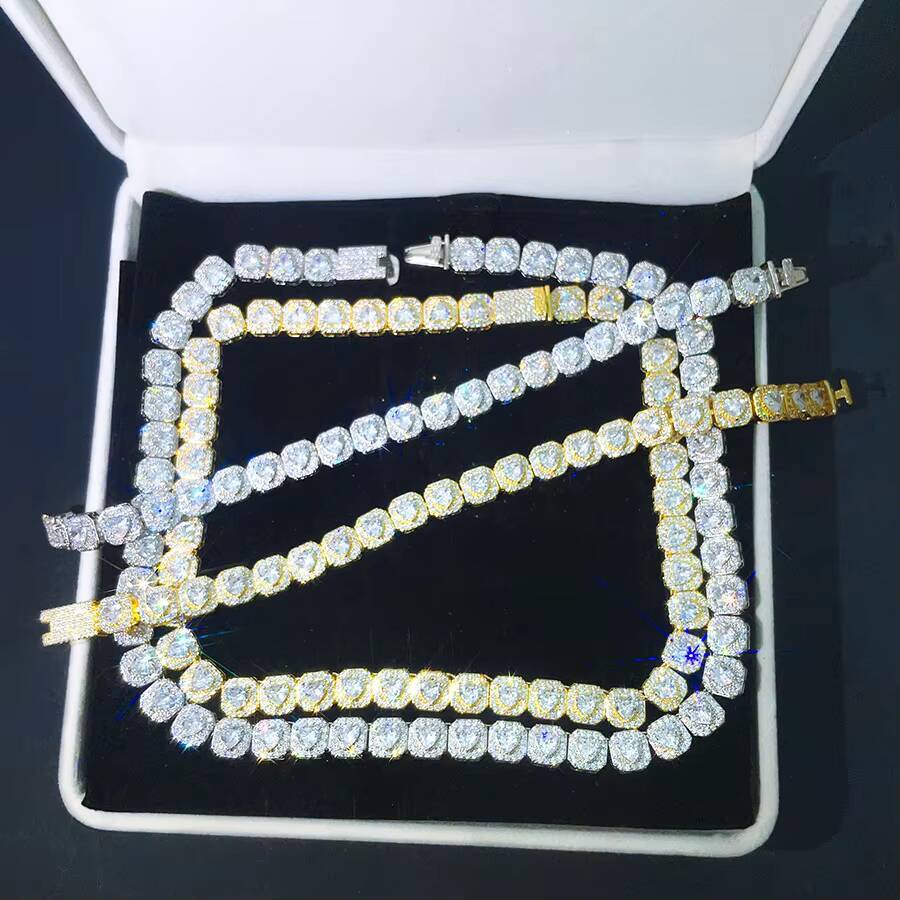 Gold Plated Bling Necklace Customized Popular Hip Hop Style Cuban Necklace Iced Out Fashion Cuban Chain for Men