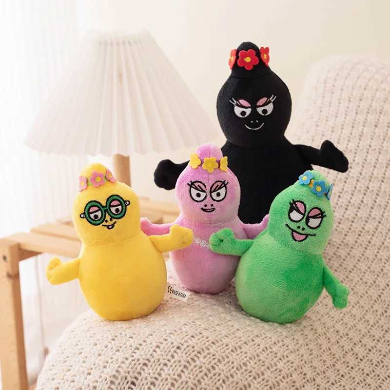 9pc Cartoon Barbapapa Plush Toys Soft Stuffed Dolls For Baby Kids Comfort Gift Toys Home Decor Girls Children Birthday Gifts Y250925
