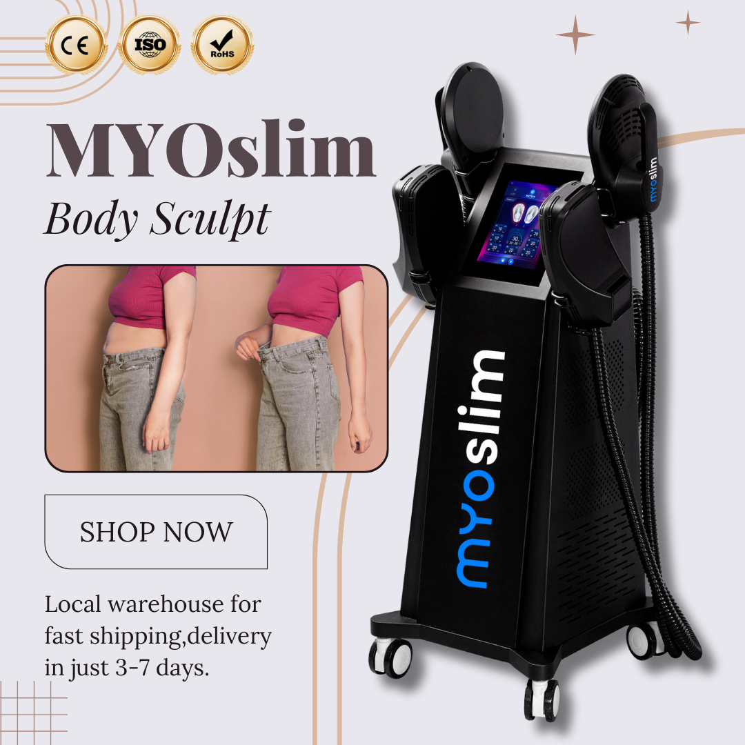 EMS RF 6500W Electrical Muscle Stimulation Machine from Myoslim for Body Shaping Fat Control and Muscle Strength Support