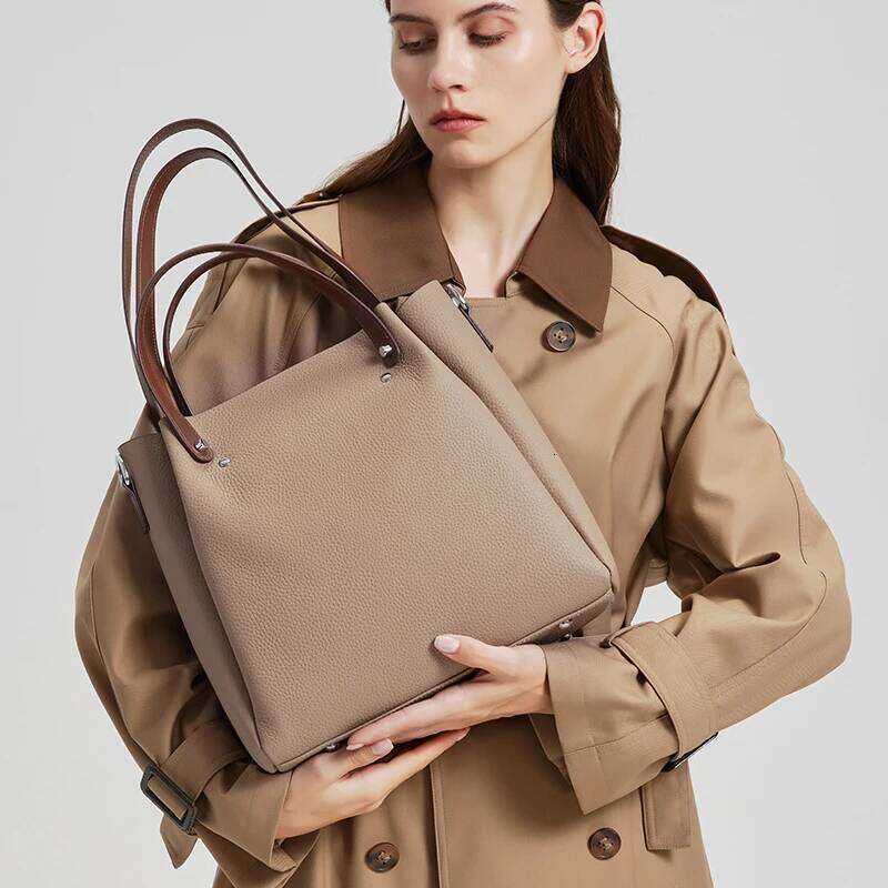 Autumn And Winter New Ladies' Genuine Leather Handbag Trendy Women's Handbags Large Capacity Designer Shoulder Bag Suotong2509