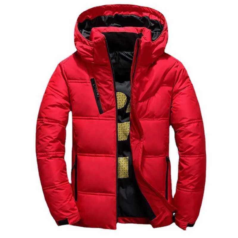 Autumn and Winter Fashion Ultra Light Duck Down Hooded Down Jacket Mens White Duck Down Feather Warm Coat Mens Street Clothing W250926