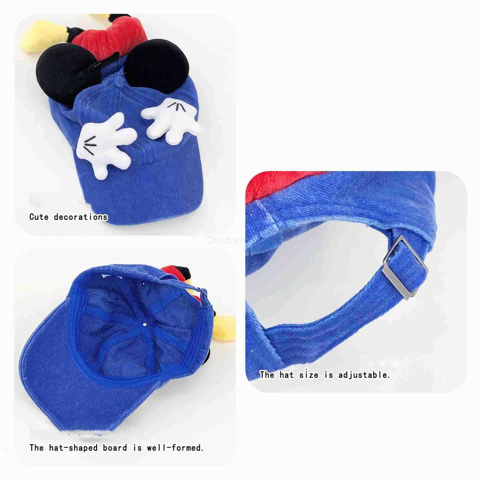 Disney Cute Cartoon Mouse Ears Baseball Cap Girls Outdoor Fashion Duckbill Hat Y2K Hip Hop Sunscreen Sunshade Trendy Caps Women H250926