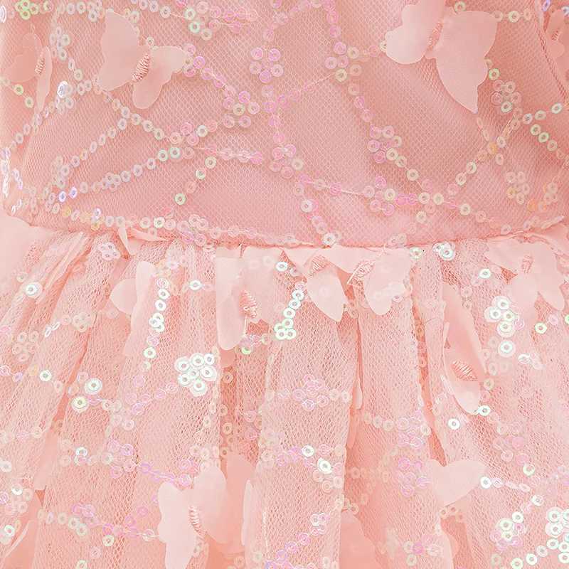 Baby Butterfly Birthday Dress 38YElegant Children Dress Baby Girl Puffy Sleeve Princess DressPerformance Wedding FlowerGirlDre Z250926