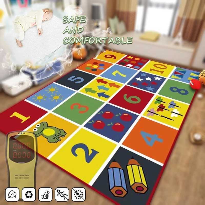 Childrens Play Crawl Mat Letters and Numbers Carpet Living Room Sofa Coffee Rug Cartoon Early Education for Children Floor Mats C250926