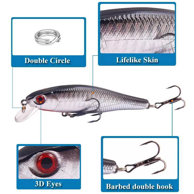1PCS Japan Hot Model Sinking Minnow 85cm 92g Jerkbait Bass Pike Carkbait Wobbrs Swimbait fional Bait W250926