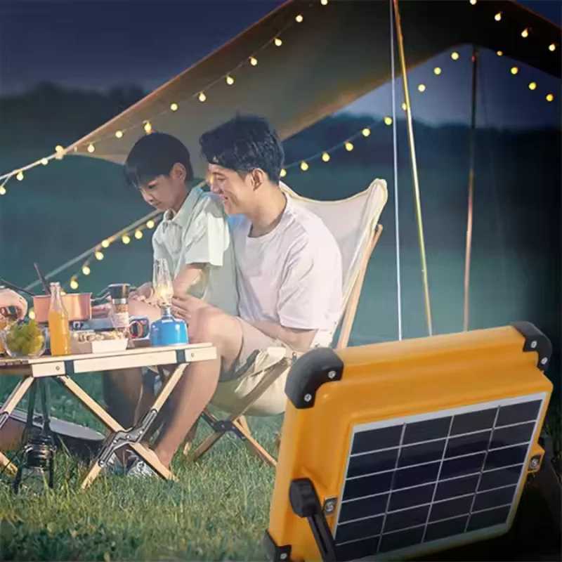 Outdoor solar light LED charging lighting stall night market lights power failure emergency portable wireless camping lights C250925