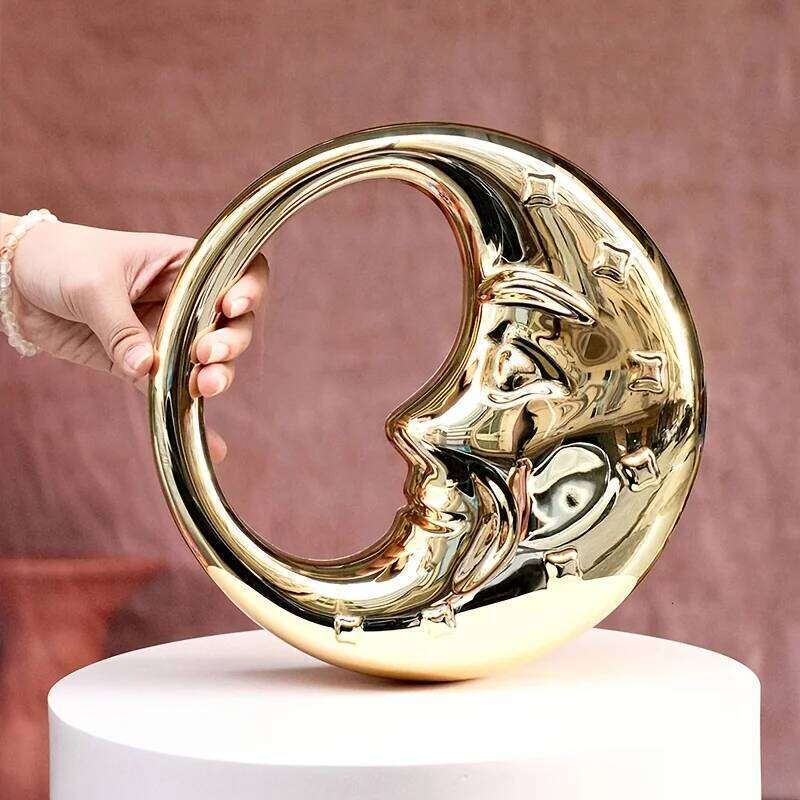 New Fashionable Acrylic Women's Moon Shape Handbag Crossbody Bag For Evening Events Hard Gold Sier Shell Ladies Purse Ins