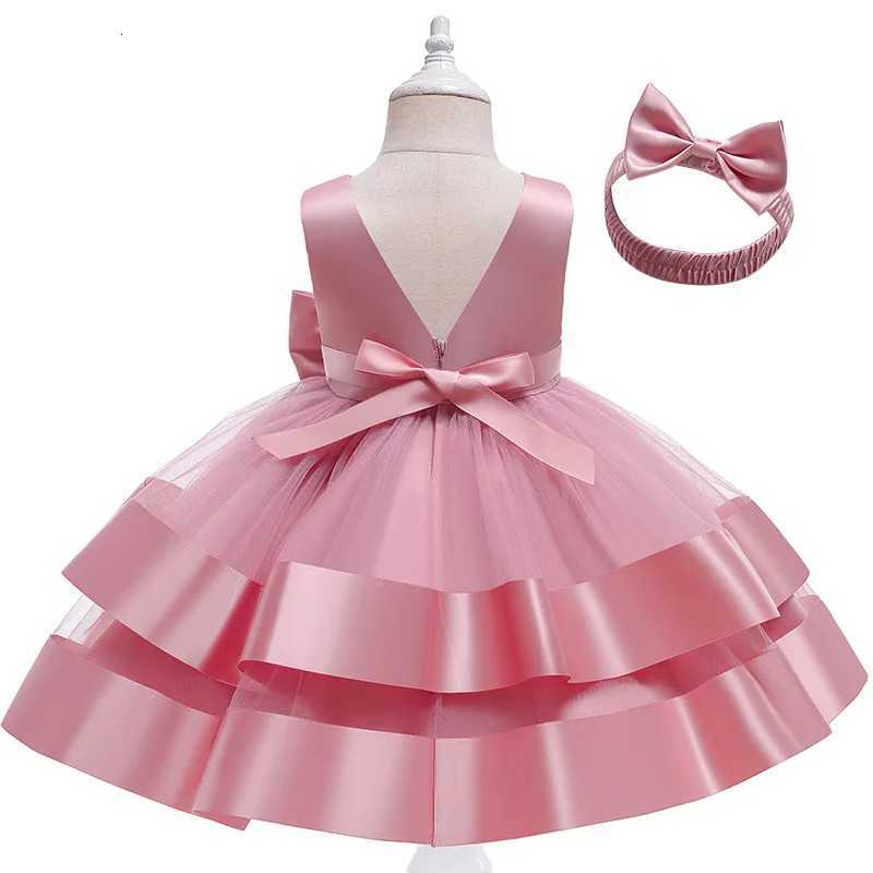 Baby Girls Princess Party Dress Flower Elegant Wedding Children Lace Mesh Tutu Wedding Christmas Birthday Dress Z250926