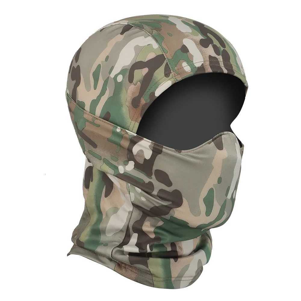 Camouflage Baraklava full face mask helmet hunting bicycle hood protection outdoor sports helmet lining hat scarf Z250926