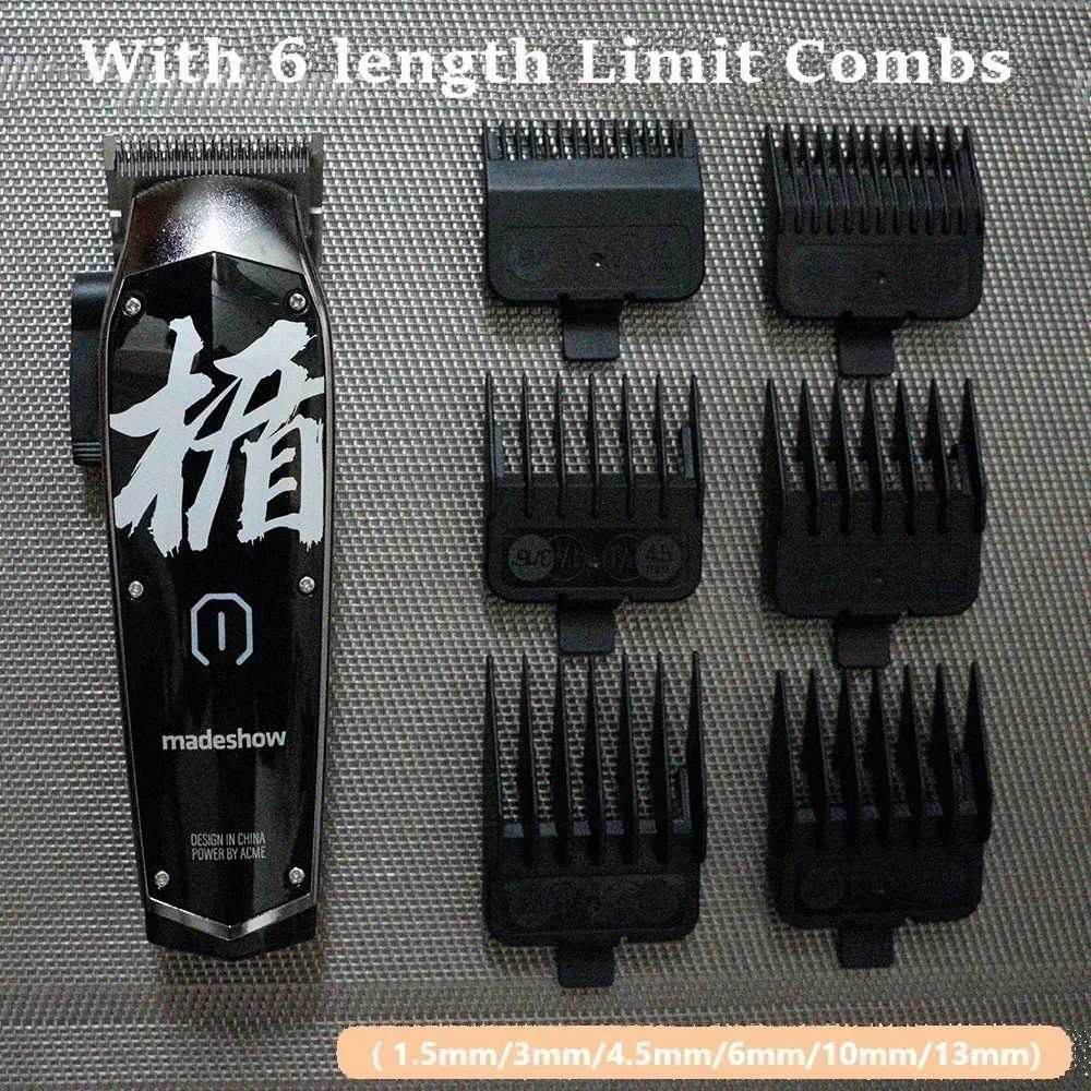 Professional Hair Clipper Madeshow M10 0mm Bald Head Trimmer 2200mAh 7000 RPM Barber Finishing Hair Clipper for Man R250926