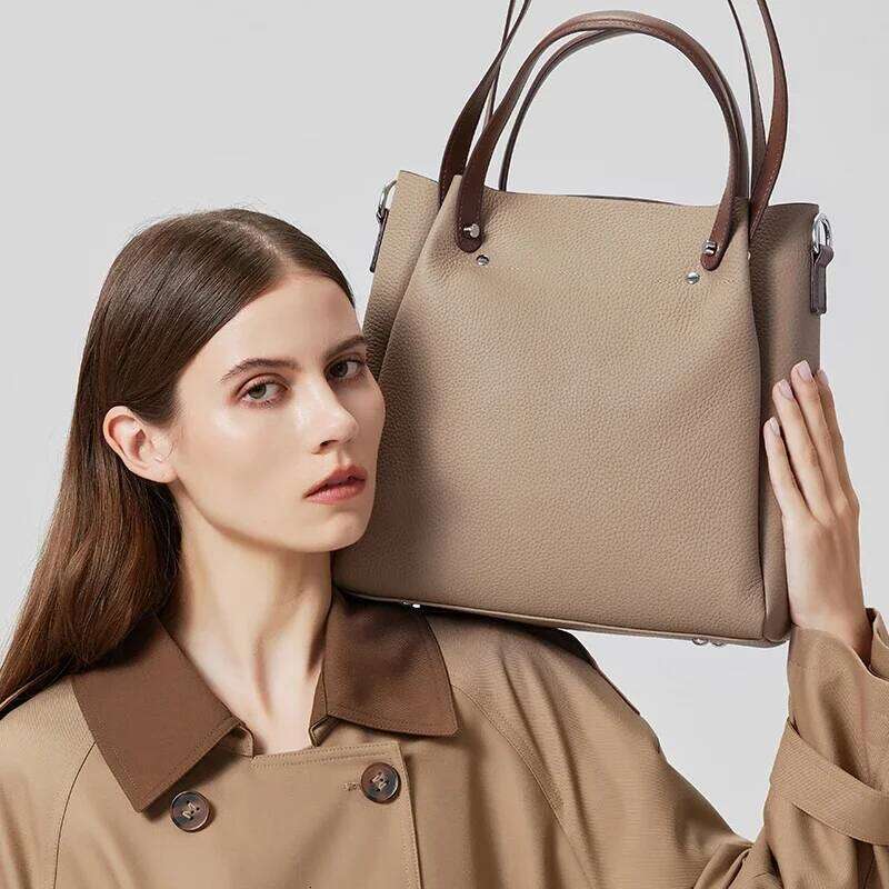 Autumn And Winter New Ladies' Genuine Leather Handbag Trendy Women's Handbags Large Capacity Designer Shoulder Bag Suotong2509