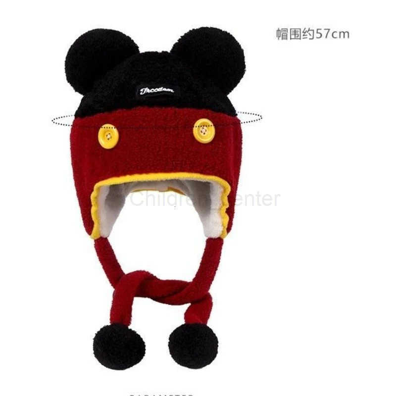 Disney Mickey Creative Cartoon Pullover Ear Protection Hat Couple Autumn and Winter Outdoor ColdResistant Warm Leifeng Hat H250926