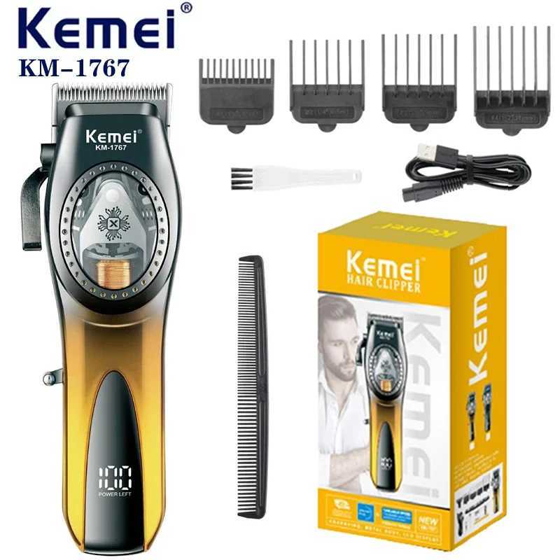 Kemei Hair Clipper Professional Trimmer USB Rechargeable High Quality Barber Hair Cutting Electric Haircut Machine R250926