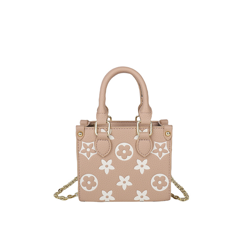 hot free shipping designer bag Fashionable and versatile handbag small square bag high-end light luxury single shoulder diagonal cross bag pink black