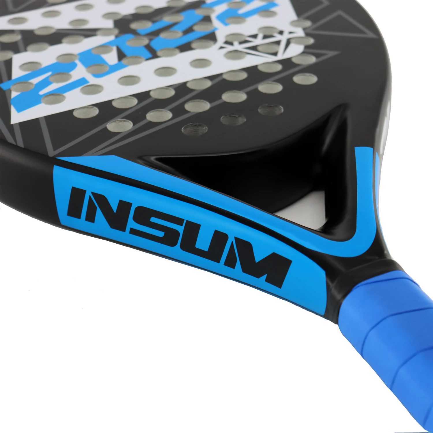 INSUM Padel Racket Full Carbon Fiber Surface High Balance EVA Soft Memory For Men Women Training Paddle J250926