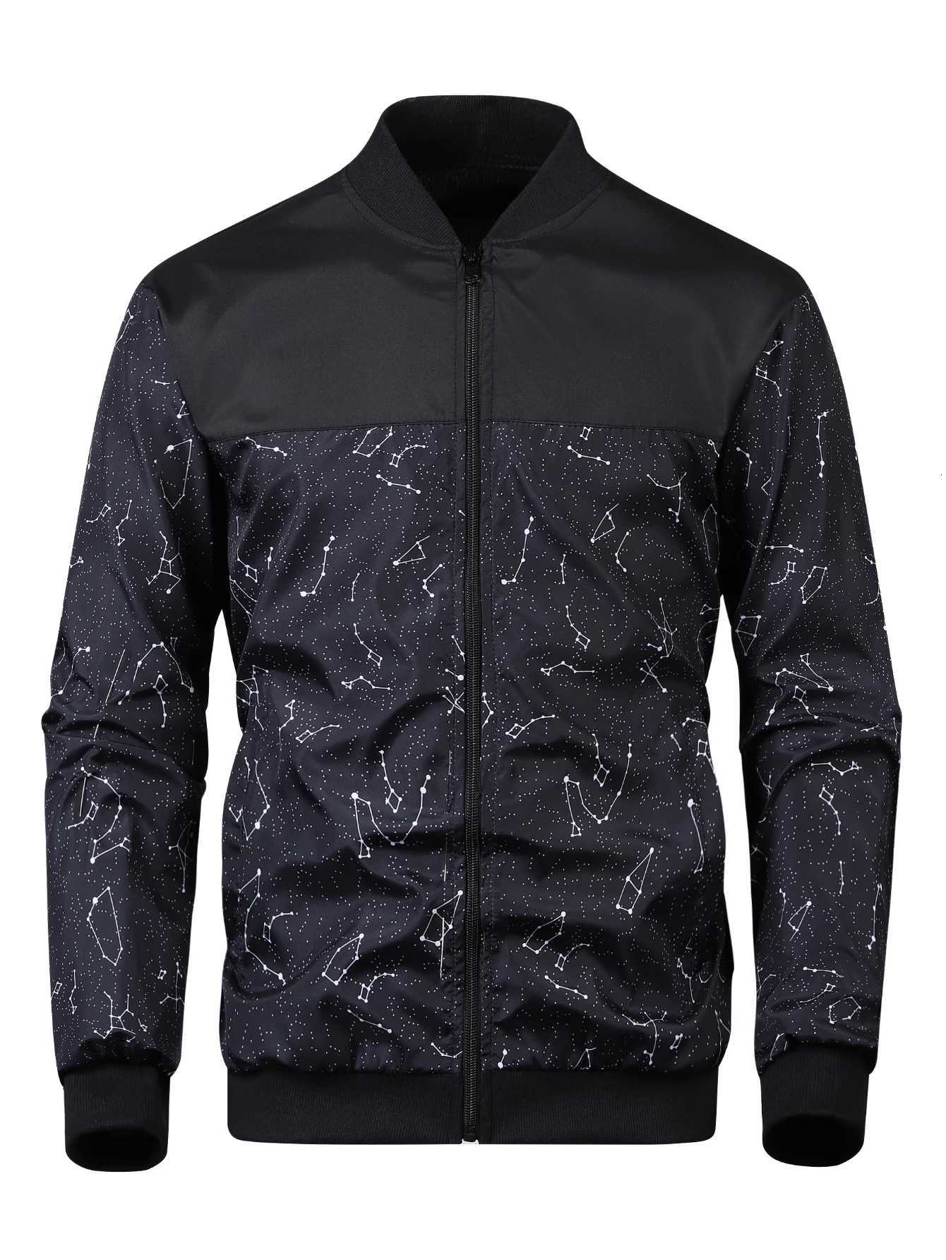 2025 Spring and Autumn New Baseball Collar Short Loose Solid Color Jacket Mens Business Casual Thin Coat Trend W250926