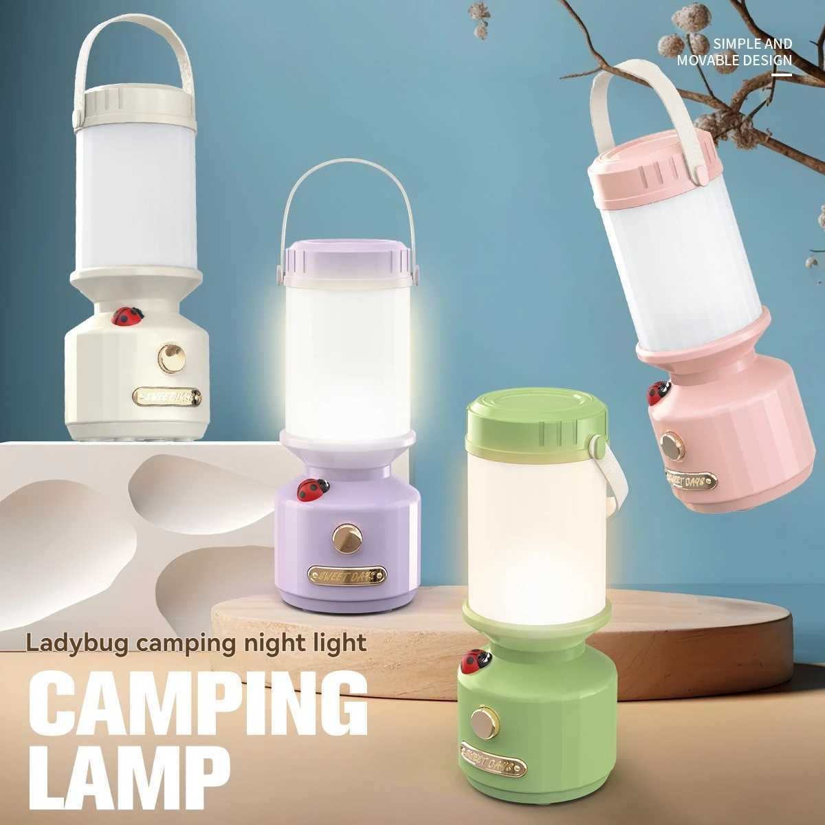 Vintage Storm Lantern 100H Camping Light with Ambient Mode Emergency Power C250925