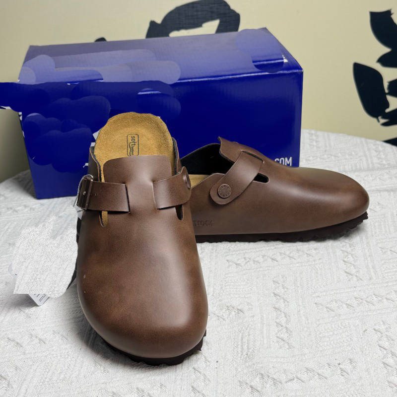 Designer slippers made of genuine leather for men and women, new style with cork fishing cap for external wear