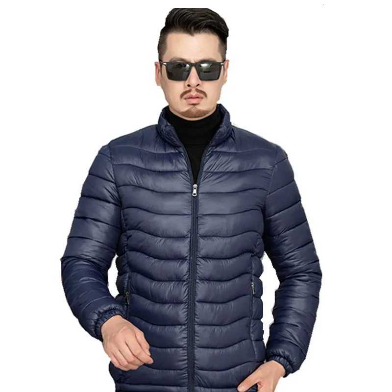 2025 Men Jackets Warm Thick Parka Winter Casual Mens Outwear Coats Solid Stand Collar Male Windbreak Cotton Padded Jacket W250926