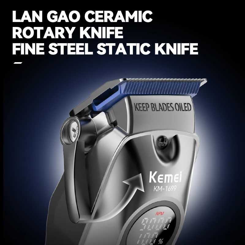 Kemei 1699 Electric Shaver Hair Cutting Machine Wireless Hair Clipper Professional Precision Adjustment Trimmer for Barber Shop R250926