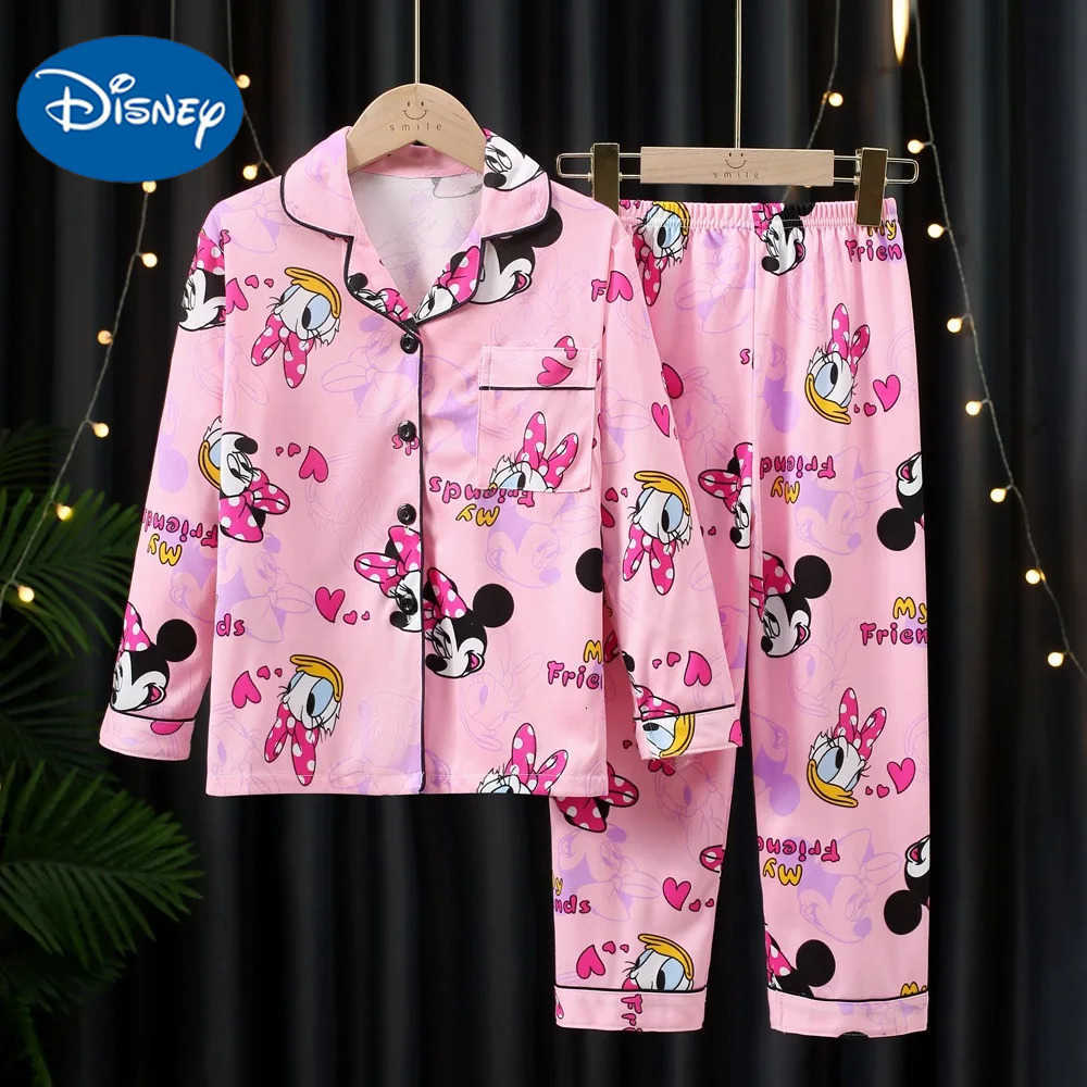 Disney Classic Pajama Sets Children Print Soft Comfortable Sleepwear Set Kids Suitable Single Breasted Comfy Home Clothes Autumn H250926