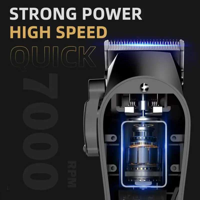 KIO Hair Cutting Machine Set Portable Fashion Cordless Professional Clipper Hair Rechargeable Digital Display Trimmer For Man R250926