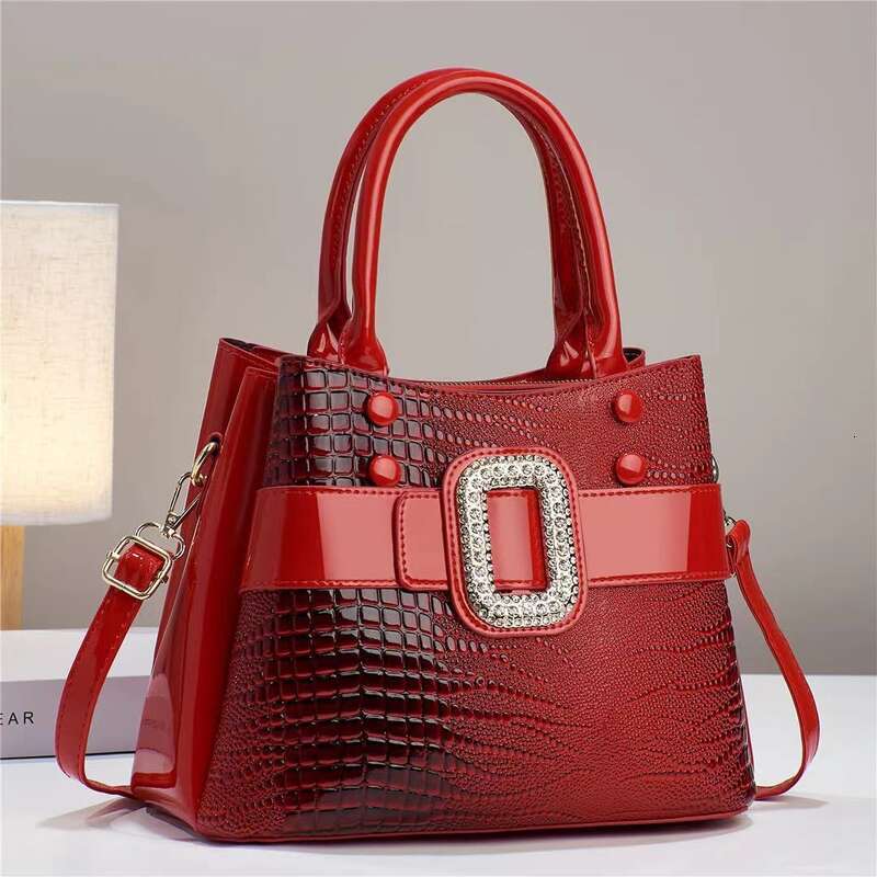 Women's Bags capacity textured lizard pattern high quality women's large single shoulder crossbody bag