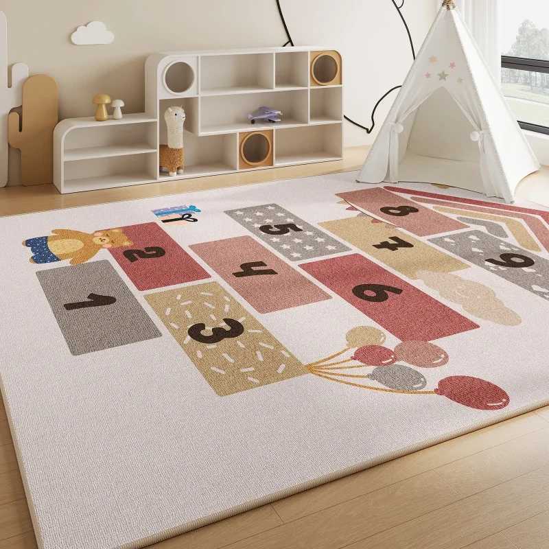 Cartoon Style Living Room Decoration Carpet Large Area Rugs for Bedroom Thicken Plush Childrens Floor Mat Fluffy Soft Study Rug C250926
