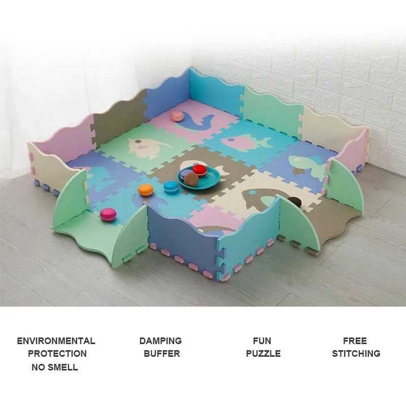 Baby Puzzle Play Mat For Kids EVA Foam Jigsaw Floor Cushion Thick Crawling Carpet Children Educational Toys Activity Game Pad C250926