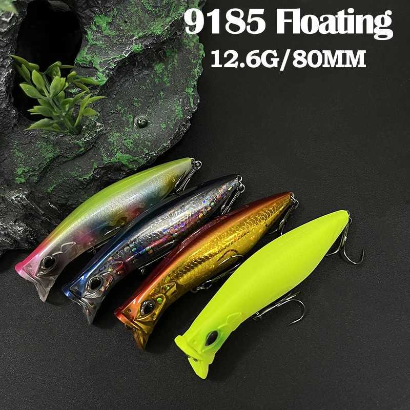 126g 80mm Topwater Poppers Cup Mouth Surface Artificial Hard Bait Seabass Pike Isca Pesca Wobbrs Accories W250926