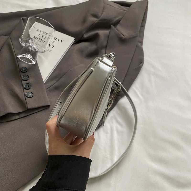 European and American Personalized Crescent Dumpling Bag Womens Bag Chain Single Shoulder Crossbody Bag Z250926