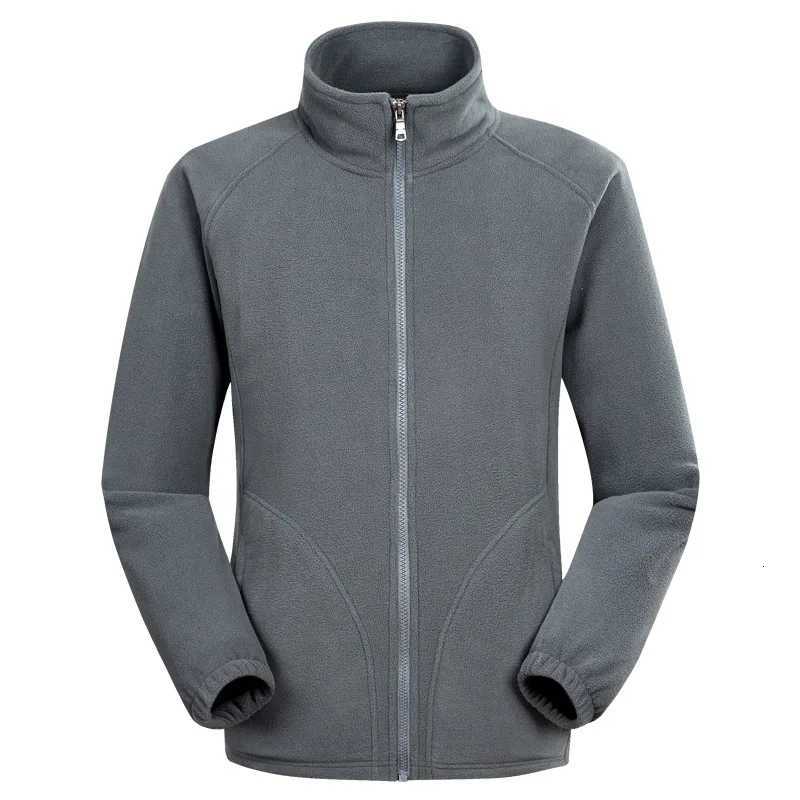 Soft Polar Fleece Jacket with Pockets Lightweight Outdoor Recreation Full Zip Coat Outdoor Hiking Jogging Mens clothing Wear W250926